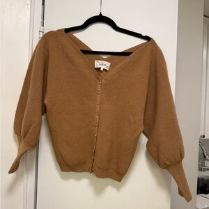 ba&sh Tan Women's Cardigan Sweater